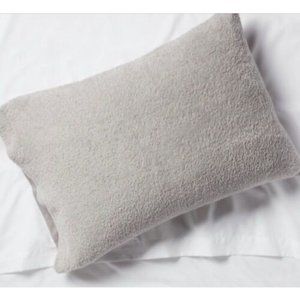One Room Essentials Reversible Textured Plush Pillowcase Dreamy Soft Gray